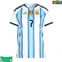 Echipament fotbal Argentina Rodrigo De Paul #7 Tricou Acasa Mondial 2026 pentru femei maneca scurta