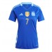 Echipament fotbal Argentina Rodrigo De Paul #7 Tricou Deplasare Copa America 2024 pentru femei maneca scurta Echipament fotbal Argentina Rodrigo De Paul #7 Tricou Deplasare Copa America 2024 pentru femei maneca scurta