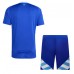 Echipament fotbal Argentina Tricou Deplasare Copa America 2024 pentru copii maneca scurta (+ Pantaloni scurti)