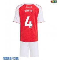 Echipament fotbal Arsenal Ben White #4 Tricou Acasa 2025-26 pentru copii maneca scurta (+ Pantaloni scurti)
