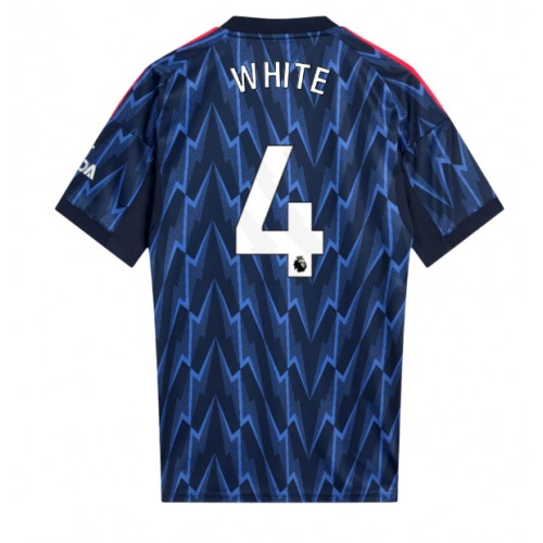 Echipament fotbal Arsenal Ben White #4 Tricou Deplasare 2025-26 maneca scurta Echipament fotbal Arsenal Ben White #4 Tricou Deplasare 2025-26 maneca scurta