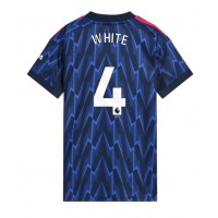 Echipament fotbal Arsenal Ben White #4 Tricou Deplasare 2025-26 pentru femei maneca scurta