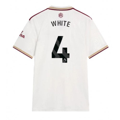 Echipament fotbal Arsenal Ben White #4 Tricou Treilea 2025-26 maneca scurta Echipament fotbal Arsenal Ben White #4 Tricou Treilea 2025-26 maneca scurta