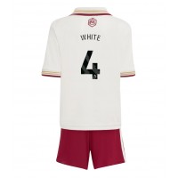 Echipament fotbal Arsenal Ben White #4 Tricou Treilea 2025-26 pentru copii maneca scurta (+ Pantaloni scurti)