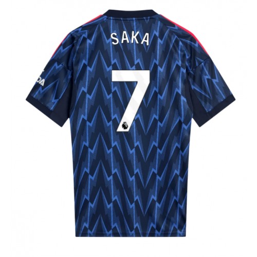 Echipament fotbal Arsenal Bukayo Saka #7 Tricou Deplasare 2025-26 maneca scurta Echipament fotbal Arsenal Bukayo Saka #7 Tricou Deplasare 2025-26 maneca scurta