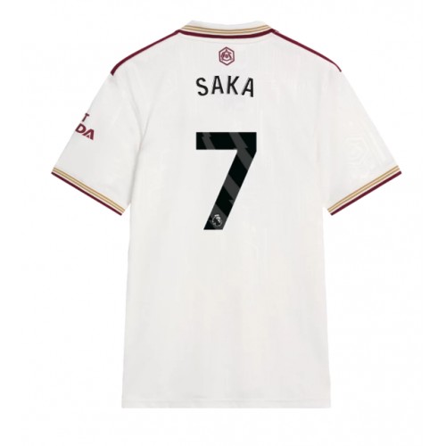 Echipament fotbal Arsenal Bukayo Saka #7 Tricou Treilea 2025-26 maneca scurta Echipament fotbal Arsenal Bukayo Saka #7 Tricou Treilea 2025-26 maneca scurta