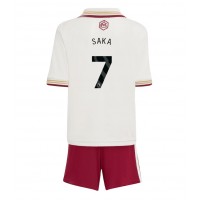 Echipament fotbal Arsenal Bukayo Saka #7 Tricou Treilea 2025-26 pentru copii maneca scurta (+ Pantaloni scurti)