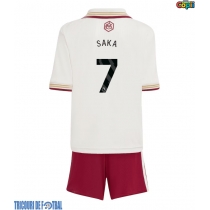 Echipament fotbal Arsenal Bukayo Saka #7 Tricou Treilea 2025-26 pentru copii maneca scurta (+ Pantaloni scurti)