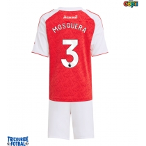 Echipament fotbal Arsenal Cristhian Mosquera #3 Tricou Acasa 2025-26 pentru copii maneca scurta (+ Pantaloni scurti)