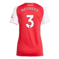 Echipament fotbal Arsenal Cristhian Mosquera #3 Tricou Acasa 2025-26 pentru femei maneca scurta Echipament fotbal Arsenal Cristhian Mosquera #3 Tricou Acasa 2025-26 pentru femei maneca scurta
