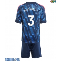 Echipament fotbal Arsenal Cristhian Mosquera #3 Tricou Deplasare 2025-26 pentru copii maneca scurta (+ Pantaloni scurti)