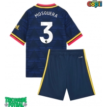 Echipament fotbal Arsenal Cristhian Mosquera #3 Tricou Deplasare 2026-27 pentru copii maneca scurta (+ Pantaloni scurti)