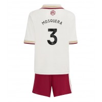 Echipament fotbal Arsenal Cristhian Mosquera #3 Tricou Treilea 2025-26 pentru copii maneca scurta (+ Pantaloni scurti)