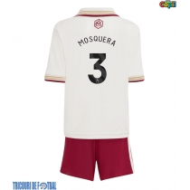 Echipament fotbal Arsenal Cristhian Mosquera #3 Tricou Treilea 2025-26 pentru copii maneca scurta (+ Pantaloni scurti)