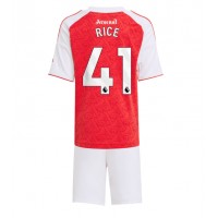 Echipament fotbal Arsenal Declan Rice #41 Tricou Acasa 2025-26 pentru copii maneca scurta (+ Pantaloni scurti)
