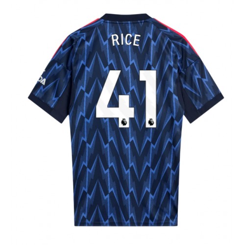 Echipament fotbal Arsenal Declan Rice #41 Tricou Deplasare 2025-26 maneca scurta Echipament fotbal Arsenal Declan Rice #41 Tricou Deplasare 2025-26 maneca scurta