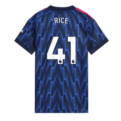 Echipament fotbal Arsenal Declan Rice #41 Tricou Deplasare 2025-26 pentru femei maneca scurta Echipament fotbal Arsenal Declan Rice #41 Tricou Deplasare 2025-26 pentru femei maneca scurta