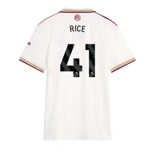 Echipament fotbal Arsenal Declan Rice #41 Tricou Treilea 2025-26 pentru femei maneca scurta Echipament fotbal Arsenal Declan Rice #41 Tricou Treilea 2025-26 pentru femei maneca scurta