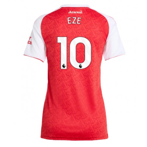 Echipament fotbal Arsenal Eberechi Eze #10 Tricou Acasa 2025-26 pentru femei maneca scurta Echipament fotbal Arsenal Eberechi Eze #10 Tricou Acasa 2025-26 pentru femei maneca scurta