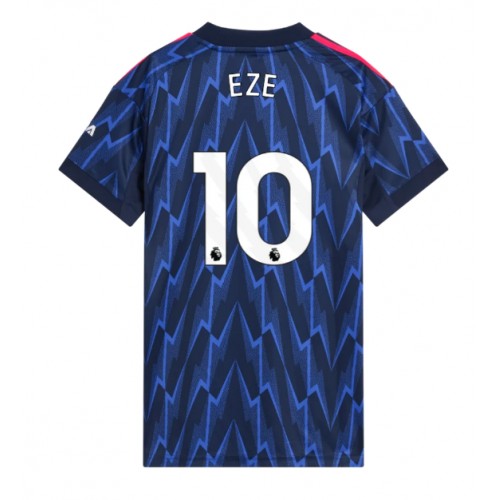 Echipament fotbal Arsenal Eberechi Eze #10 Tricou Deplasare 2025-26 pentru femei maneca scurta Echipament fotbal Arsenal Eberechi Eze #10 Tricou Deplasare 2025-26 pentru femei maneca scurta