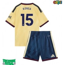 Echipament fotbal Arsenal Ezri Konsa #15 Tricou Treilea 2026-27 pentru copii maneca scurta (+ Pantaloni scurti)