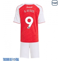 Echipament fotbal Arsenal Gabriel Jesus #9 Tricou Acasa 2025-26 pentru copii maneca scurta (+ Pantaloni scurti)