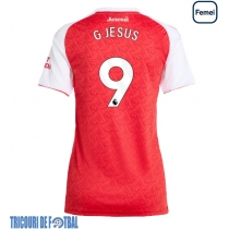 Echipament fotbal Arsenal Gabriel Jesus #9 Tricou Acasa 2025-26 pentru femei maneca scurta