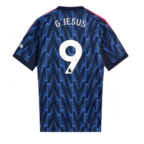 Echipament fotbal Arsenal Gabriel Jesus #9 Tricou Deplasare 2025-26 maneca scurta Echipament fotbal Arsenal Gabriel Jesus #9 Tricou Deplasare 2025-26 maneca scurta