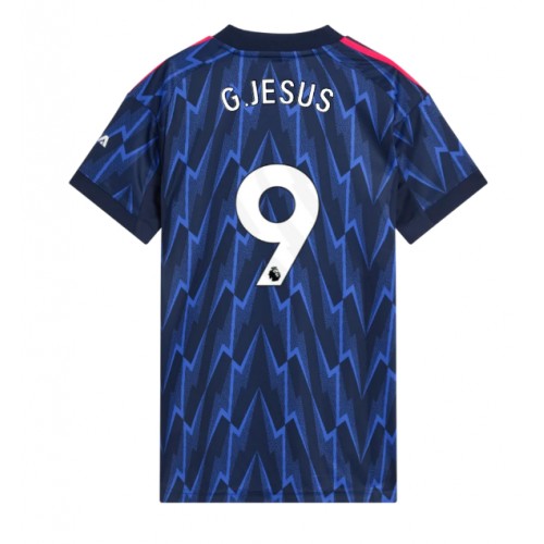 Echipament fotbal Arsenal Gabriel Jesus #9 Tricou Deplasare 2025-26 pentru femei maneca scurta Echipament fotbal Arsenal Gabriel Jesus #9 Tricou Deplasare 2025-26 pentru femei maneca scurta