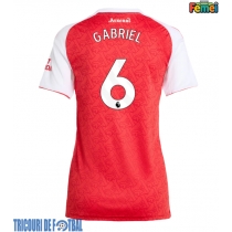 Echipament fotbal Arsenal Gabriel Magalhaes #6 Tricou Acasa 2025-26 pentru femei maneca scurta