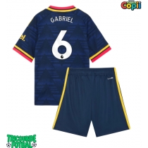Echipament fotbal Arsenal Gabriel Magalhaes #6 Tricou Deplasare 2026-27 pentru copii maneca scurta (+ Pantaloni scurti)