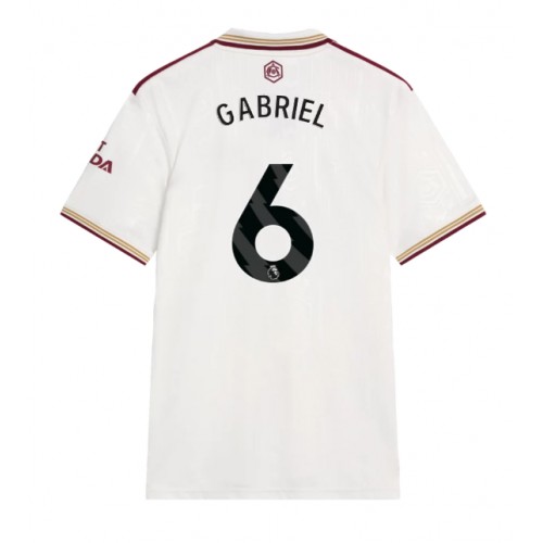 Echipament fotbal Arsenal Gabriel Magalhaes #6 Tricou Treilea 2025-26 maneca scurta Echipament fotbal Arsenal Gabriel Magalhaes #6 Tricou Treilea 2025-26 maneca scurta