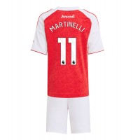 Echipament fotbal Arsenal Gabriel Martinelli #11 Tricou Acasa 2025-26 pentru copii maneca scurta (+ Pantaloni scurti)