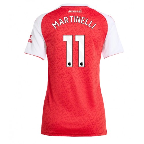 Echipament fotbal Arsenal Gabriel Martinelli #11 Tricou Acasa 2025-26 pentru femei maneca scurta Echipament fotbal Arsenal Gabriel Martinelli #11 Tricou Acasa 2025-26 pentru femei maneca scurta