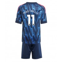 Echipament fotbal Arsenal Gabriel Martinelli #11 Tricou Deplasare 2025-26 pentru copii maneca scurta (+ Pantaloni scurti)