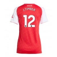 Echipament fotbal Arsenal Jurrien Timber #12 Tricou Acasa 2025-26 pentru femei maneca scurta