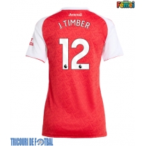 Echipament fotbal Arsenal Jurrien Timber #12 Tricou Acasa 2025-26 pentru femei maneca scurta