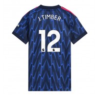 Echipament fotbal Arsenal Jurrien Timber #12 Tricou Deplasare 2025-26 pentru femei maneca scurta