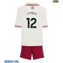 Echipament fotbal Arsenal Jurrien Timber #12 Tricou Treilea 2025-26 pentru copii maneca scurta (+ Pantaloni scurti)