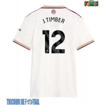 Echipament fotbal Arsenal Jurrien Timber #12 Tricou Treilea 2025-26 pentru femei maneca scurta