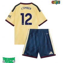 Echipament fotbal Arsenal Jurrien Timber #12 Tricou Treilea 2026-27 pentru copii maneca scurta (+ Pantaloni scurti)