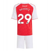 Echipament fotbal Arsenal Kai Havertz #29 Tricou Acasa 2025-26 pentru copii maneca scurta (+ Pantaloni scurti)