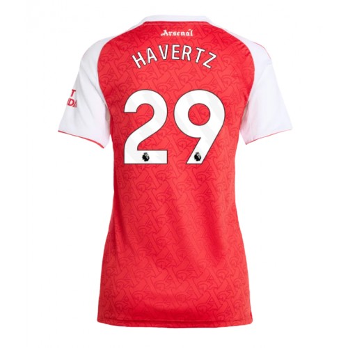 Echipament fotbal Arsenal Kai Havertz #29 Tricou Acasa 2025-26 pentru femei maneca scurta Echipament fotbal Arsenal Kai Havertz #29 Tricou Acasa 2025-26 pentru femei maneca scurta