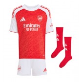 Echipament fotbal Arsenal Martin Odegaard #8 Tricou Acasa 2025-26 pentru copii maneca scurta (+ Pantaloni scurti)