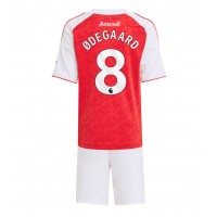 Echipament fotbal Arsenal Martin Odegaard #8 Tricou Acasa 2025-26 pentru copii maneca scurta (+ Pantaloni scurti)