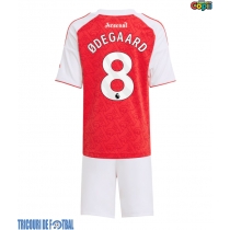 Echipament fotbal Arsenal Martin Odegaard #8 Tricou Acasa 2025-26 pentru copii maneca scurta (+ Pantaloni scurti)