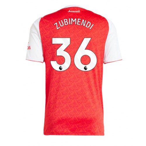 Echipament fotbal Arsenal Martin Zubimendi #36 Tricou Acasa 2025-26 maneca scurta Echipament fotbal Arsenal Martin Zubimendi #36 Tricou Acasa 2025-26 maneca scurta