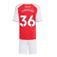 Echipament fotbal Arsenal Martin Zubimendi #36 Tricou Acasa 2025-26 pentru copii maneca scurta (+ Pantaloni scurti)