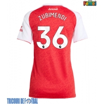 Echipament fotbal Arsenal Martin Zubimendi #36 Tricou Acasa 2025-26 pentru femei maneca scurta