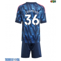 Echipament fotbal Arsenal Martin Zubimendi #36 Tricou Deplasare 2025-26 pentru copii maneca scurta (+ Pantaloni scurti)